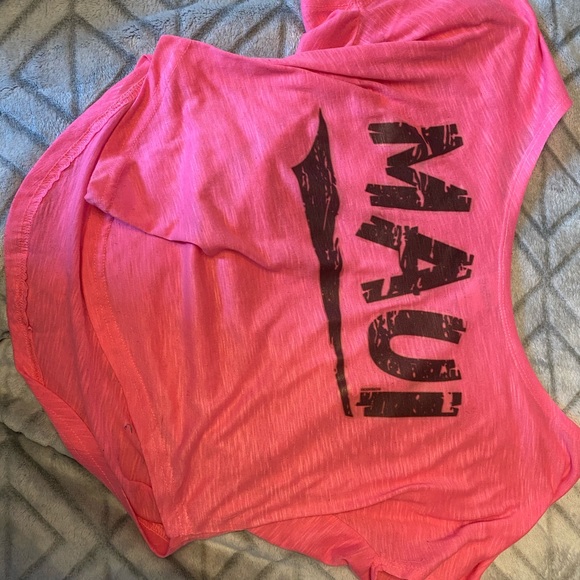 Cropped neon pink tshirt - Picture 1 of 2
